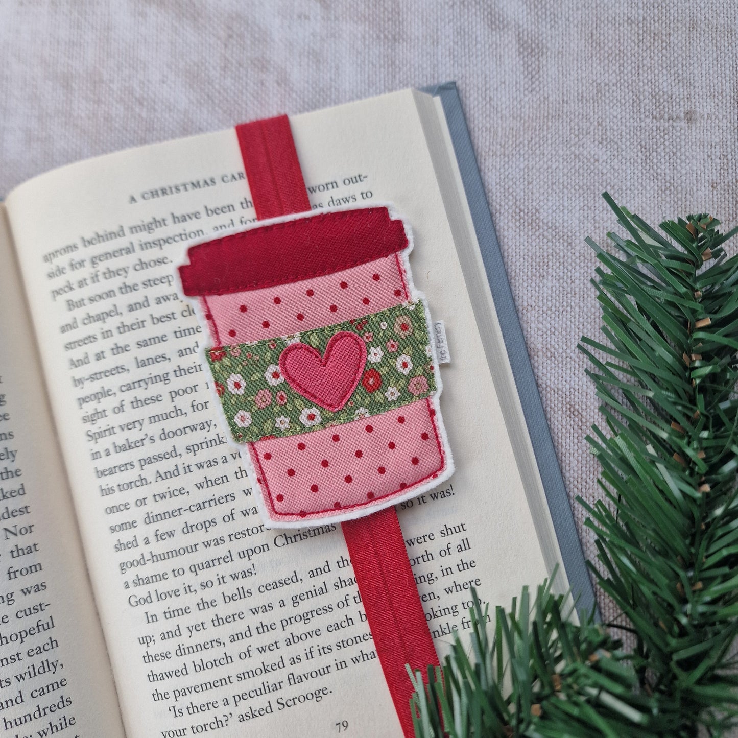 Festive Coffee Cup Bookband