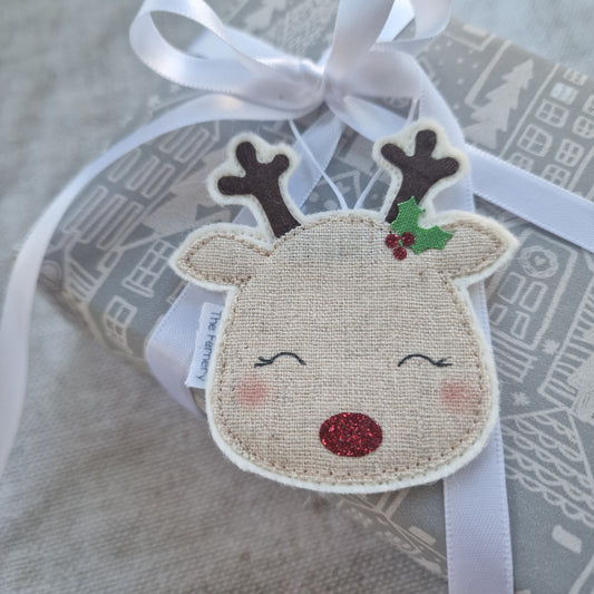 Ruby Reindeer Tree Decoration