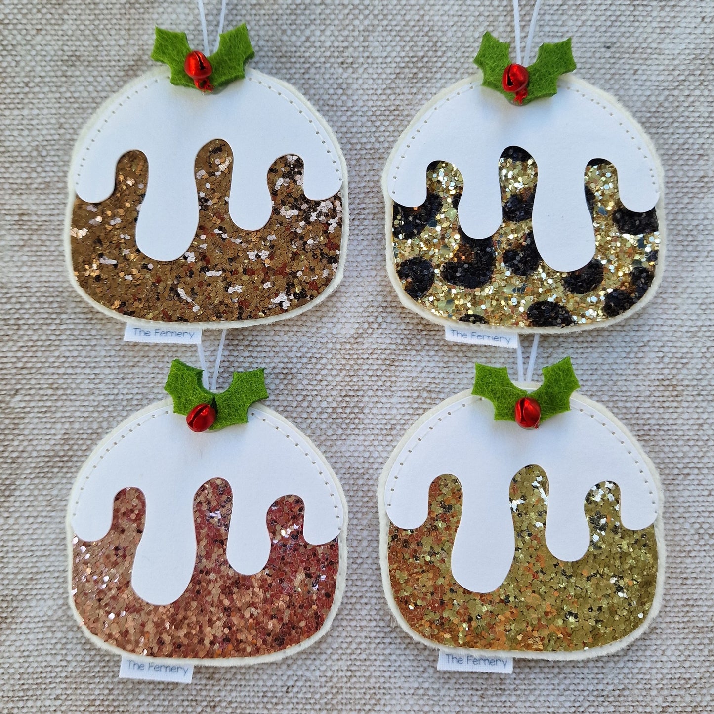 Sparkly Figgy Pud Tree Decoration