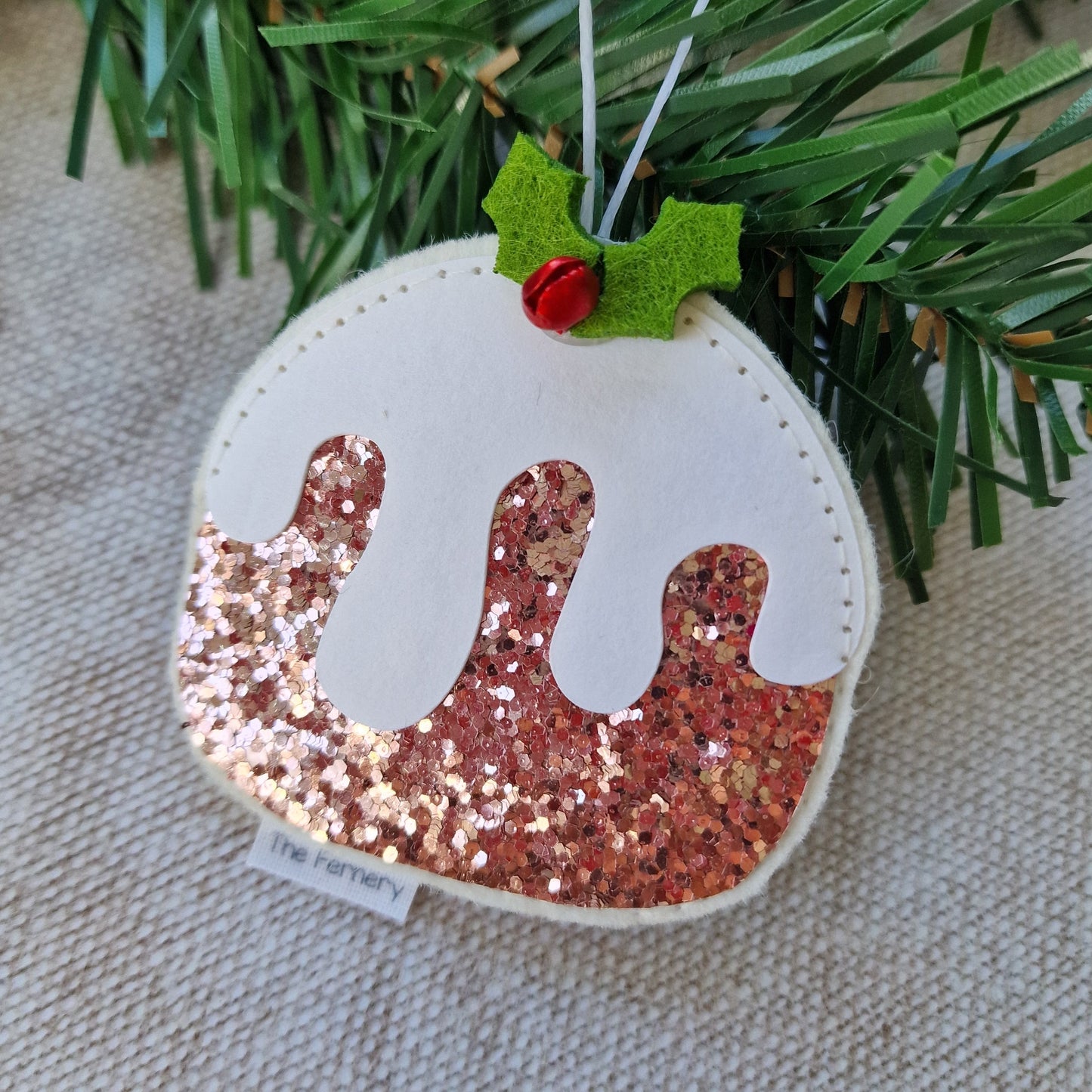 Sparkly Figgy Pud Tree Decoration