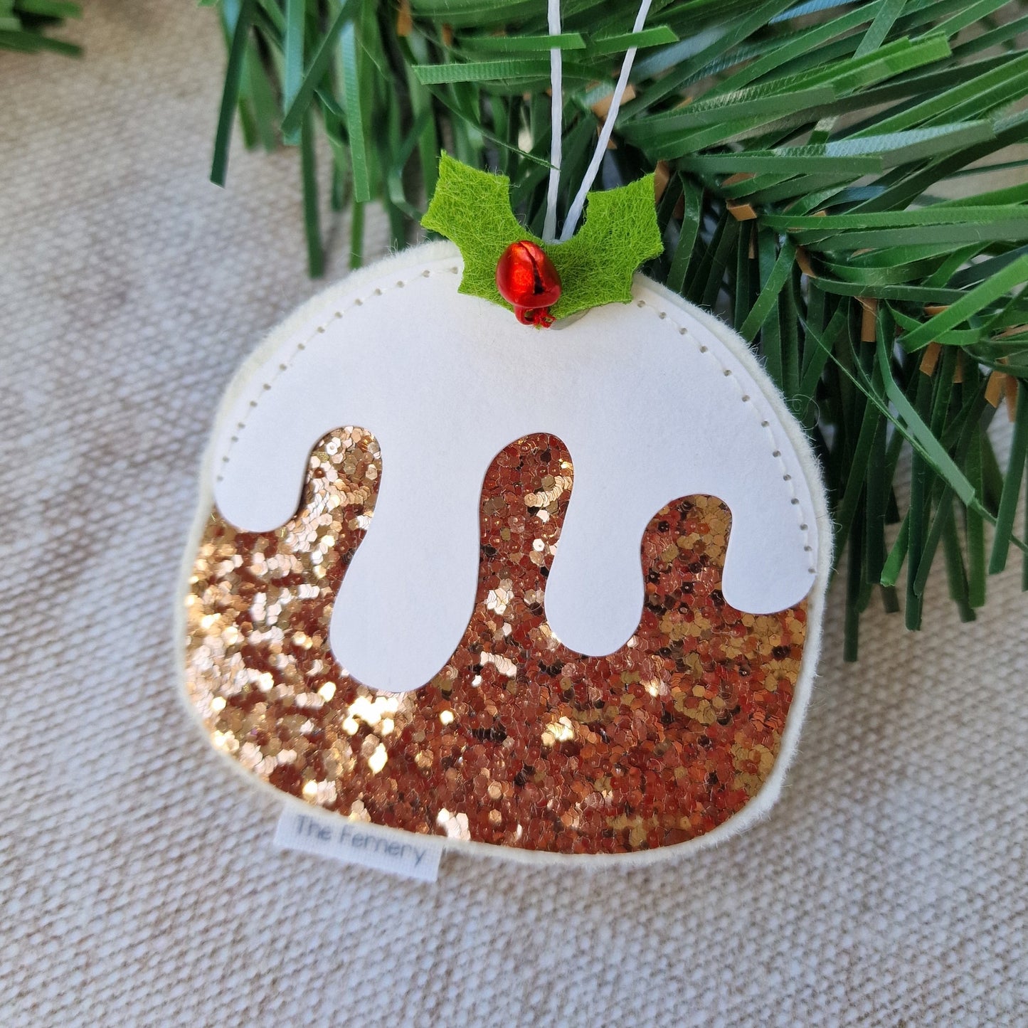 Sparkly Figgy Pud Tree Decoration