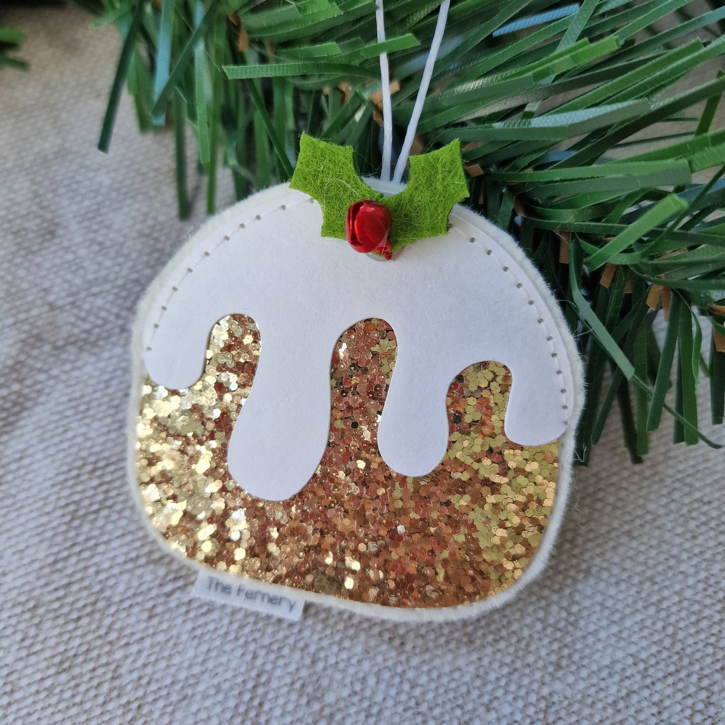 Sparkly Figgy Pud Tree Decoration