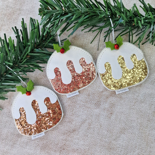 Sparkly Figgy Pud Tree Decoration