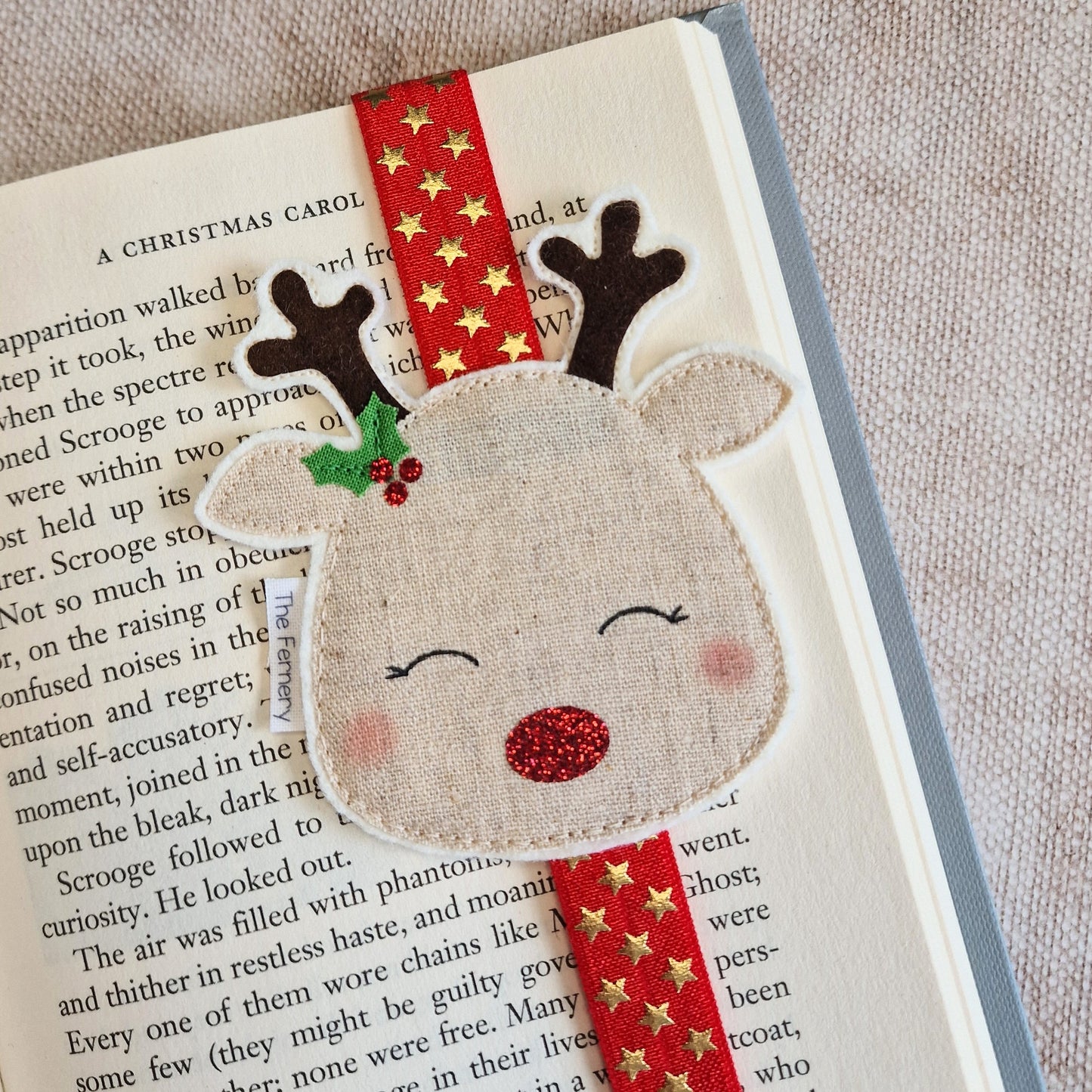 Ruby Reindeer Bookband