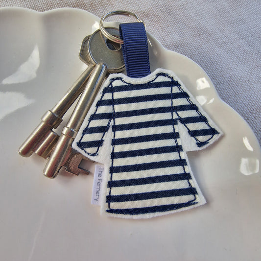 Breton Stripe Tee keyring