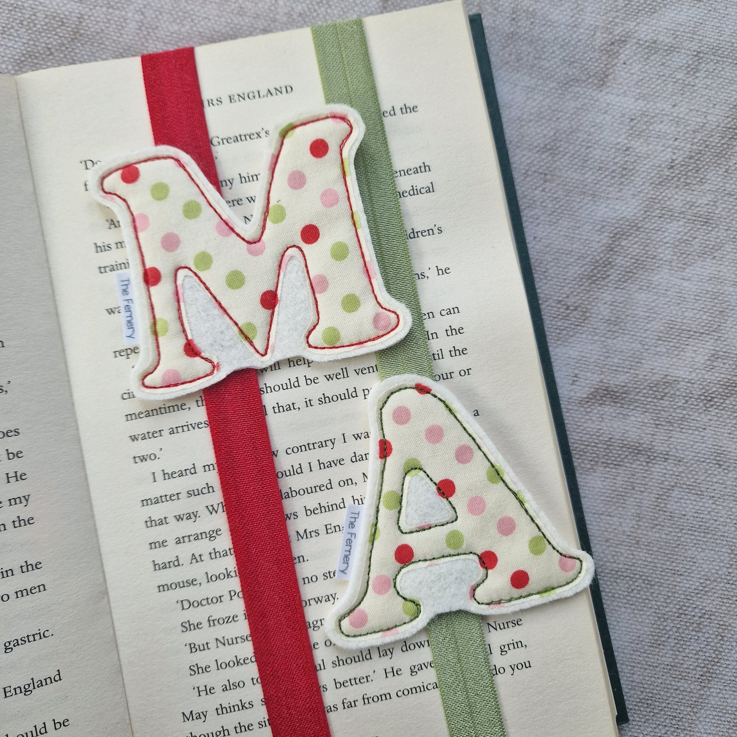 Christmas Initial Bookbands