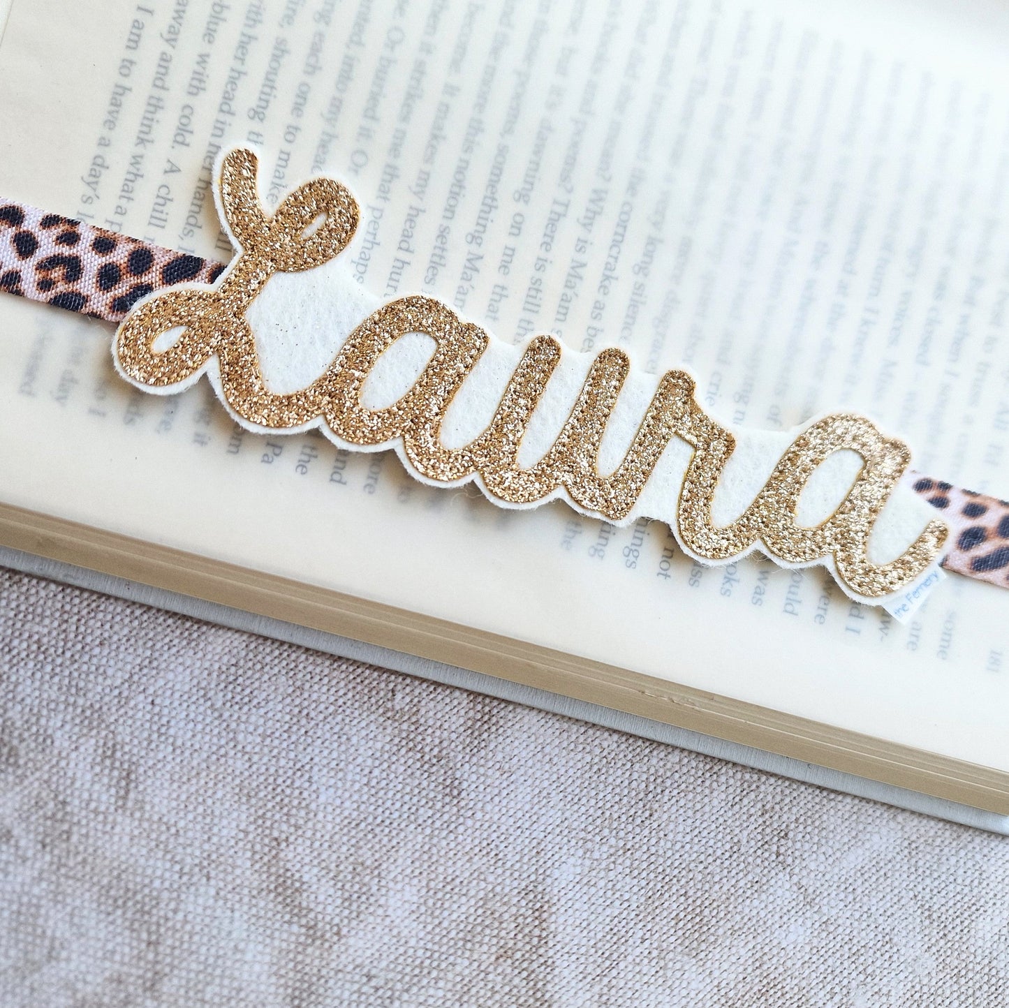 Decoration - Glitter Named Bookband