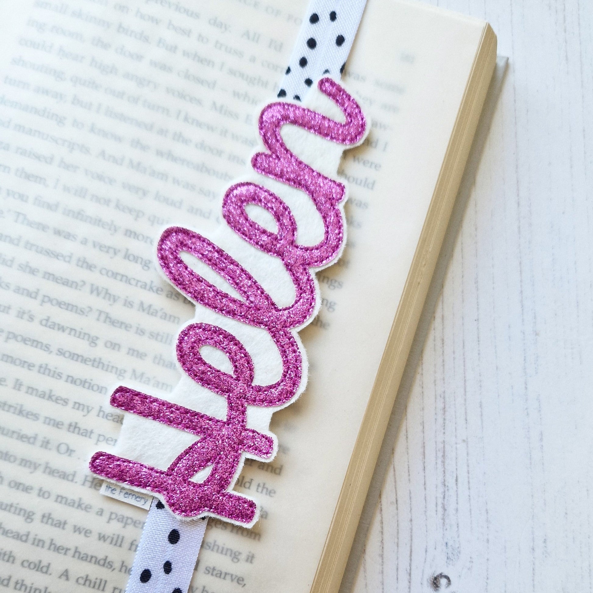 Decoration - Glitter Named Bookband