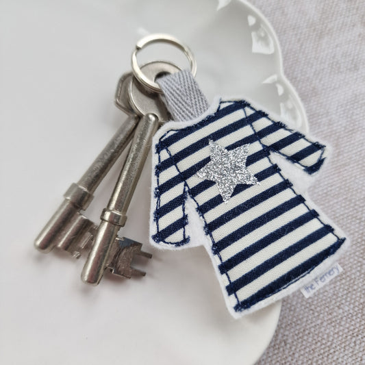 Keyring - Starry Breton Stripe Tee Keyring