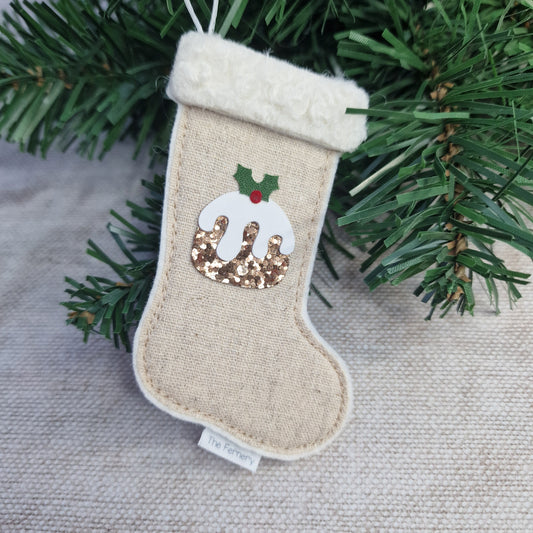 Linen Stocking Decoration