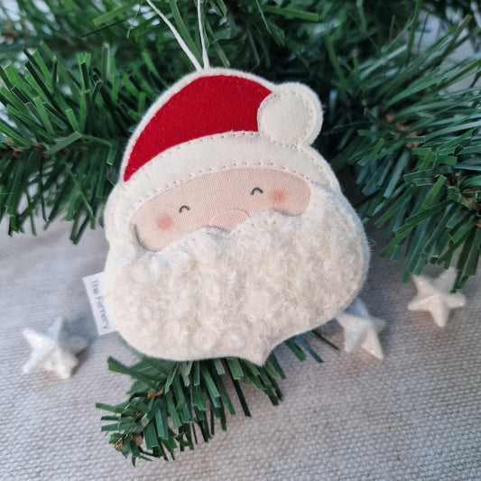 Curly Beard Santa Claus Decoration